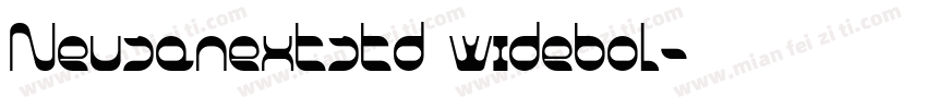 Neusanextstd widebol字体转换